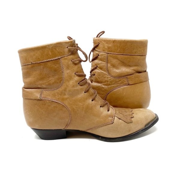 Vintage | Durango | Leather Cowgirl Bootie Size 6.5 Roper - Picture 7 of 10